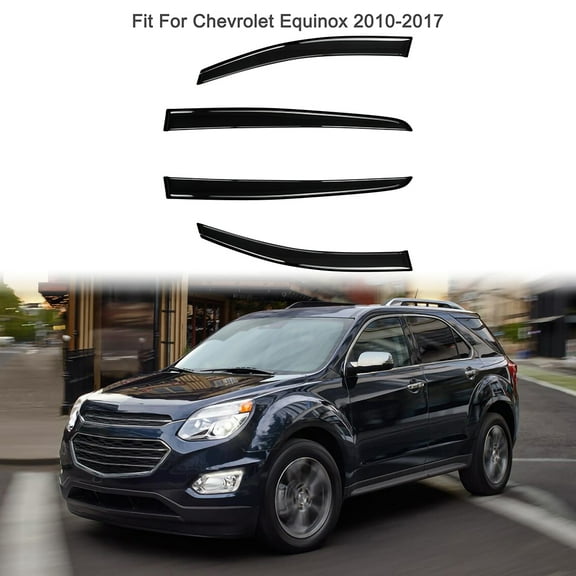 Possbay 4Pcs Window Visors Vent Sun Rain Guards Shade Fits for Chevy Equinox 2010-2017