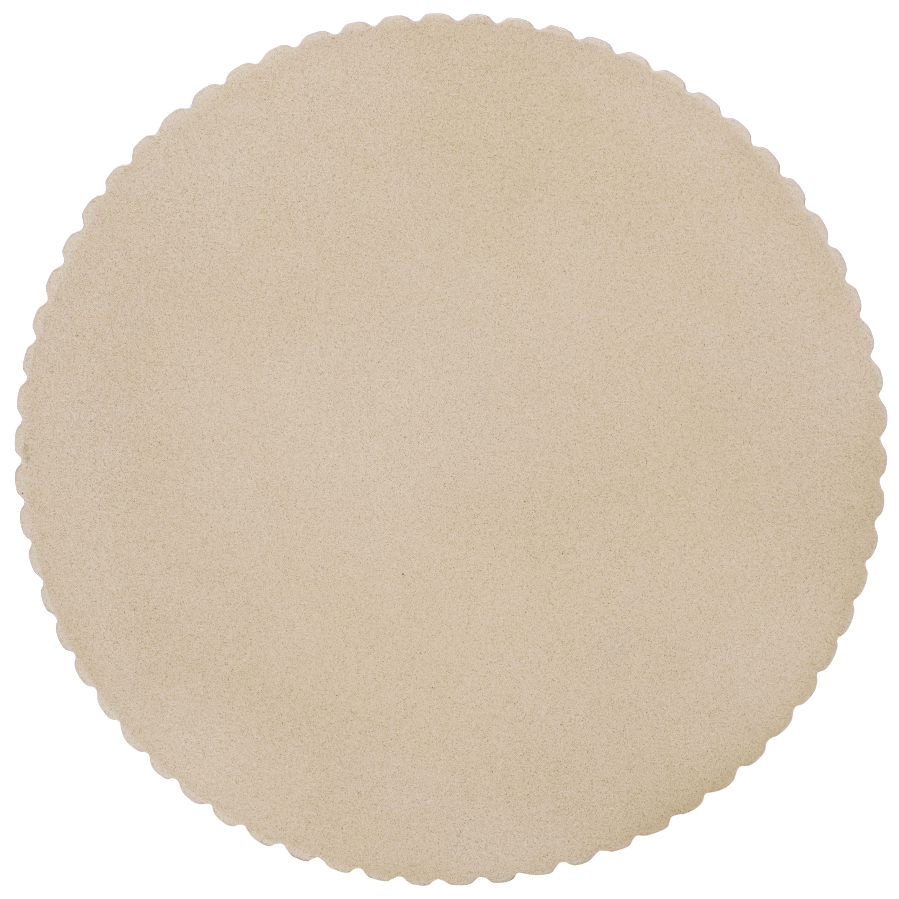 Safavieh Napa Outdoor Modern Cement Round End Table, Sandy Beige