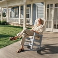 thumbnail image 2 of Adirondack Chair Cushion Thin Waterproof Anti-Slip with Straps, Weather-Resistant Indoor Outdoor Patio Seat Pad, Khaki,1PCS, 2 of 7