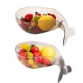thumbnail image 3 of Escurridor de ABS Yuarrent para Frutas y Verduras Negro Transparente, 3 of 6