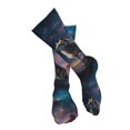 thumbnail image 4 of Pofeuu Night Sky Wolf Print Stockings, Adult Running Hiking Socks for Youth and Adult-One Size, 4 of 8