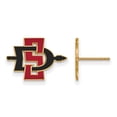 thumbnail image 1 of 10k Yellow Gold San Diego State University Small Post Earrings, 1 of 4