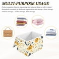 thumbnail image 6 of Yayeee Collapsible Cube Storage Bin with Lid Fabric Closet Decorative Basket with Handles, Halloween Cute Ghosts, 6 of 7