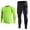 Green, variant on IWRICH Men's 2-in-1 Sports Pants with Pocket Slim Long Sleeve T Shirts Compression Athletic Workout Outfits 2 Piece Sets White XL