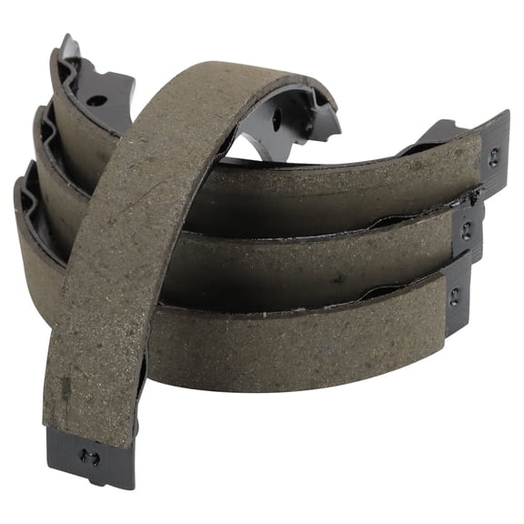 TRQ Rear Parking Brake Shoe Set Fits 2008-2015 Land Rover LR2