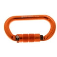 thumbnail image 2 of Mosquetón de aluminio perfecl 25KN ovalado para escalada en roca bloqueo automático naranja, 2 of 8