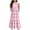 Pink, variant on NaWent Girls Maxi Dress Short Sleeve Casual Long Color Block Dresses with Pockets 6-12 Years Pink 8 Years