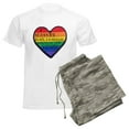 thumbnail image 6 of CafePress - Isupportgayrights Men's Light Pajamas - Men's Light Loose Fit Cotton Pajama Set, 6 of 7