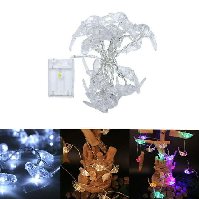 Fiudx Guirnalda de Luces Led de Bajo Consumo, Cable de Cobre Flexible, Decoración para Interiores y Exteriores, Ideal para Bodas, Fiestas, Dormitorios, Patios y Navidad. Fácil Instalación, 20 Led, Fu