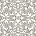 thumbnail image 4 of Square Shape Wooden Wall Panel with Cutout Sprig Pattern, Distressed White, 4 of 5