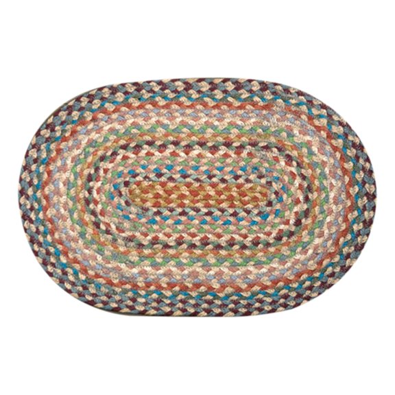 MS-328 Multi 1 Miniature Swatch, Oval Shaped Rug - 10" x 15"