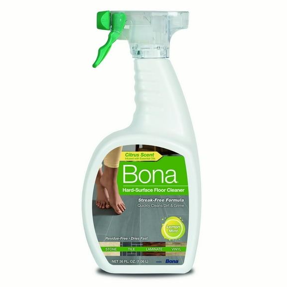 Bona Lemon Mint Scent Hard Surface Floor Cleaner Liquid 36 oz.