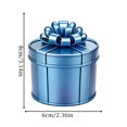 thumbnail image 2 of Christmas Decorative Storage Box, 9 Layer Round Blue Metal Gift Box, Christmas Party Decorations for Holiday Gifting and Treat Storage, 2 of 3