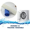 thumbnail image 5 of SafeLand Patented Non-slip Bath, Shower and Tub Mat, 36x14 Inch, TPR Material, Eco-Friendly, XL Size, Machine Washable, Extra-Soft, Powerful Gripping Suction Cups, Drain Holes, Classic Tile-White, 5 of 8