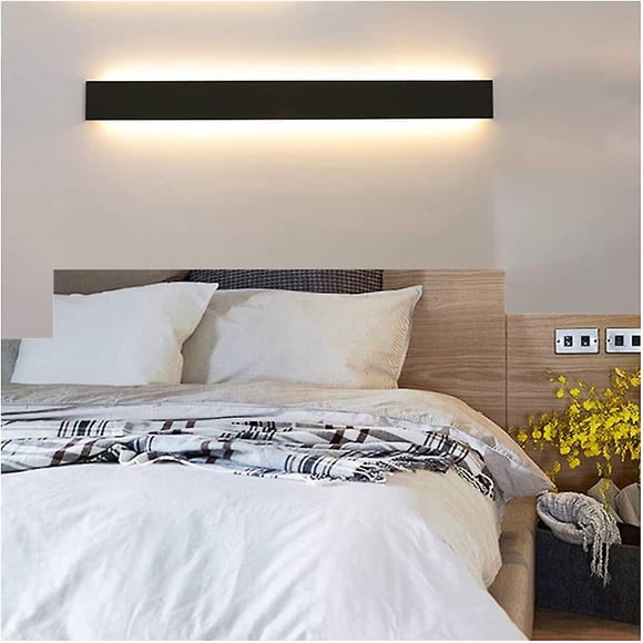 LED Wall Sconce Light for Bathroom Mirror 10W, Warm White 2700~3200K, Ideal for Interior Makeup Mirror Hallway Stairs Hotels Lights, Black