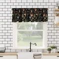thumbnail image 3 of Mushroom Window Valance,Vintage Woodland Vanilla Print Decorative Curtains Valance for Bedroom Kitchen Cafe 54x18in, 3 of 5