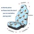 thumbnail image 3 of Naloa German Shepherd Dog Car Seat Covers Universal Front Seat Coves for Car Accessories ,Padded Car Covers for Automotive, SUV, Truck, and Van, 3 of 5
