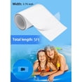 thumbnail image 2 of Tutuviw 2Pcs 2.75 inch* 5 Ft Waterproof High Elasticity TPU Repair Patch for Tent, Raincoat, Umbrella,Pool,Air Mattress, Bounce House, Swimming Ring, Awning Repair Tape, 2 of 8