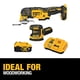 thumbnail image 4 of Juego de herramientas DEWALT 20V MAX Lijadora orbital y oscilante, 4 of 4
