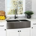 thumbnail image 2 of Stainless Steel 33 Inch Double Bowl Apron Front Farmhouse Kitchen Sink, 2 of 2