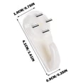 thumbnail image 2 of 4/1PCS Concrete Wall Hooks, NonTrace Picture Hanger for Wooden/Stucco/Plaster/Hard Wall, No Damage or Drilling Picture Hooks for Hanging Picture, Artwork, Clocks, 2 of 7