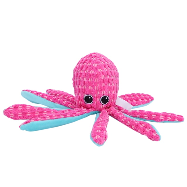 Juguete Vocal De Pulpo, Juguete Vocal Interactivo Divertido Para Mascotas De Pana Para El Hogar, Color Rosa Para Perros Y Cachorros