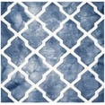 thumbnail image 2 of Safavieh Dip Dye Altan Distressed Wool Area Rug, Navy/Ivory, 7' x 7' Square, 2 of 8