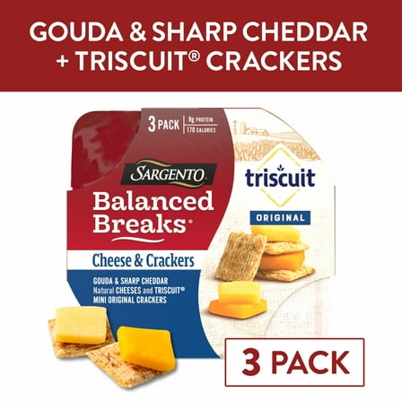 Sargento® Balanced Breaks® Cheese & Crackers, Gouda & Sharp Cheddar Cheeses and TRISCUIT®
