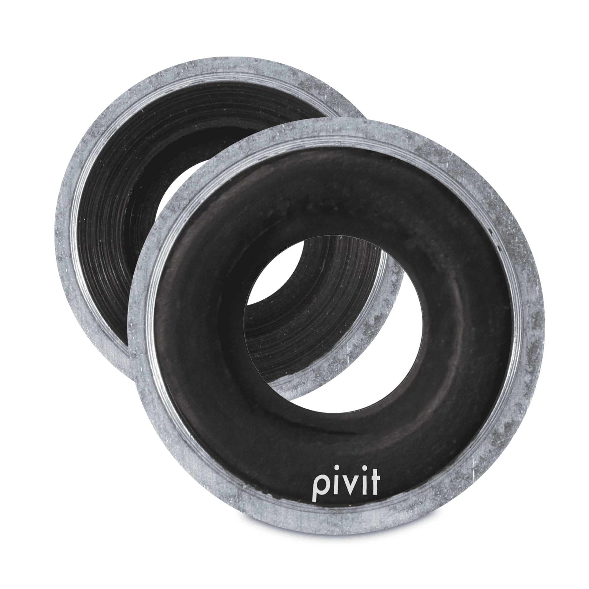 Pivit Aluminum Oxygen Tank Regulator Yoke Washers with Rubber Ring Seal Pack of 25 Crack-Resistant O-Ring Supplies with Viton o2 Washer Yokes for Small Medical CGA 870 Regulators