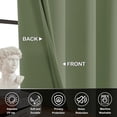thumbnail image 3 of SMILETIME Velvet Curtains with Grommet, Thermal Insulated Super Soft Privacy Noise Reducing Light-Filtering Velvet Curtains for Living Room Bedroom, 2 Panels, 3 of 8