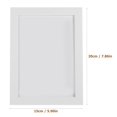 thumbnail image 3 of HLONK 5 Pcs Hanging Dual-purpose Decorative Picture Frame Pvc Transparent Photo 5pcs White (5*7 Inches (no Paper), 3 of 6