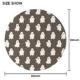 thumbnail image 6 of Happy Halloween Round Tablecloth Waterproof Spillproof Tablecolths Pumpkin Skull Bat Spider Table Cloths for Halloween Birthday Wedding Graduation (70x70 inches), 6 of 6