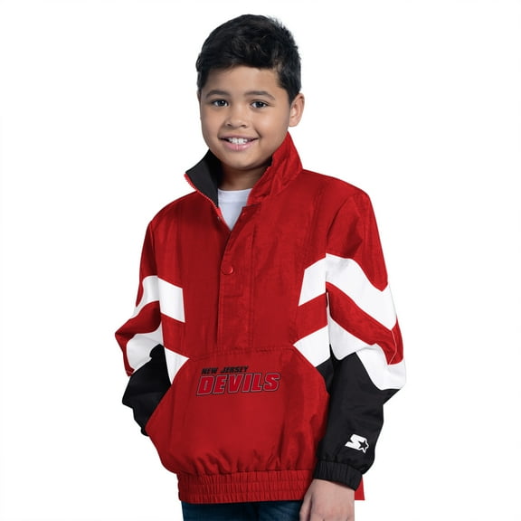 Youth-Starter  Red New Jersey Devils Prospect Half-Zip Pullover Top