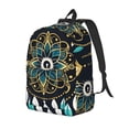 thumbnail image 1 of Easygdp Boho Dreamcatcher Mochila de Lona Resistente para Laptop, Compatible con Laptops de 15 a 17 pulgadas, Ideal para Escuela, Trabajo y Viajes-Medium, 1 of 5