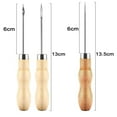 thumbnail image 3 of Abbracc 3Pcs Sewing Awl Punching Punch Hole Needle for Canvas DIY Handmade Leather Craft, 3 of 3