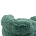 thumbnail image 4 of Faux Fur Bean Bag Chair with Ottoman, Oversized Lazy Sofa Chair, Comfy Upholstered Lounge sofa Chair w/Footrest for Living Room, Bedroom, Office, Mint Green, 4 of 9