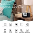 thumbnail image 4 of Proyección Despertador para Dormitorio Con Termómetro Higrómetro Proyecto Digital Reloj De Tomshoo Reloj, 4 of 7