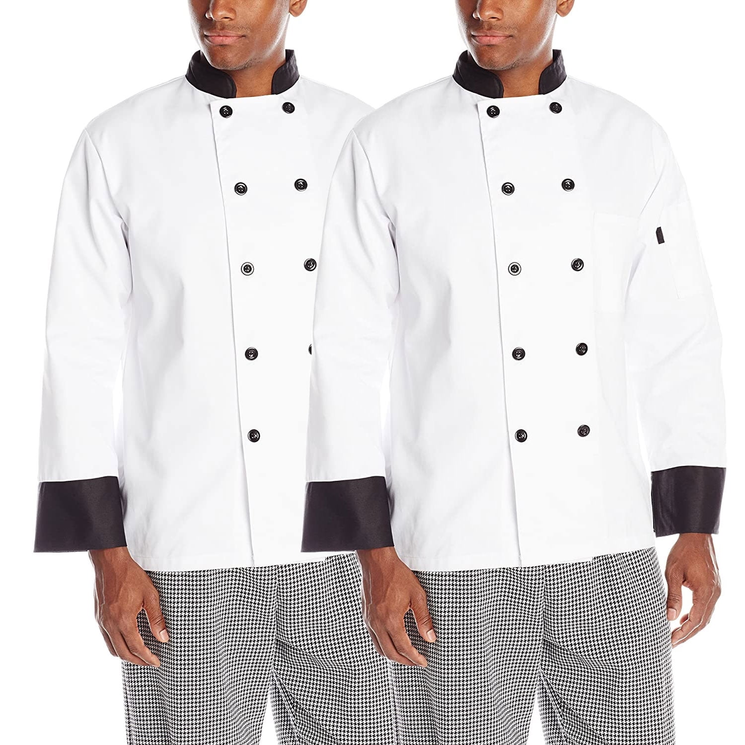 Buy 2PACK Chef Code Executive Chef Coat with Black Trim Unisex Online