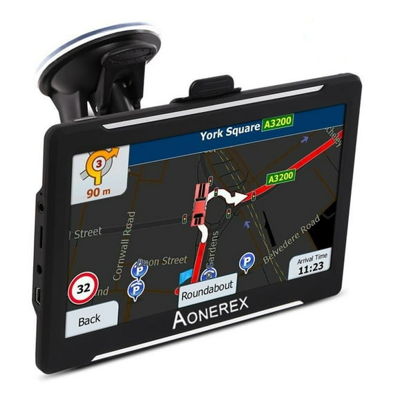 7 Inch Truck Gps Navigator Touch Screen With Newest Full Europe Map ,Flexible Double Bracket Installation