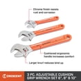 thumbnail image 2 of Juego de llaves ajustables Crescent AC26810CV de 6, 8 y 10 cm, 2 of 8
