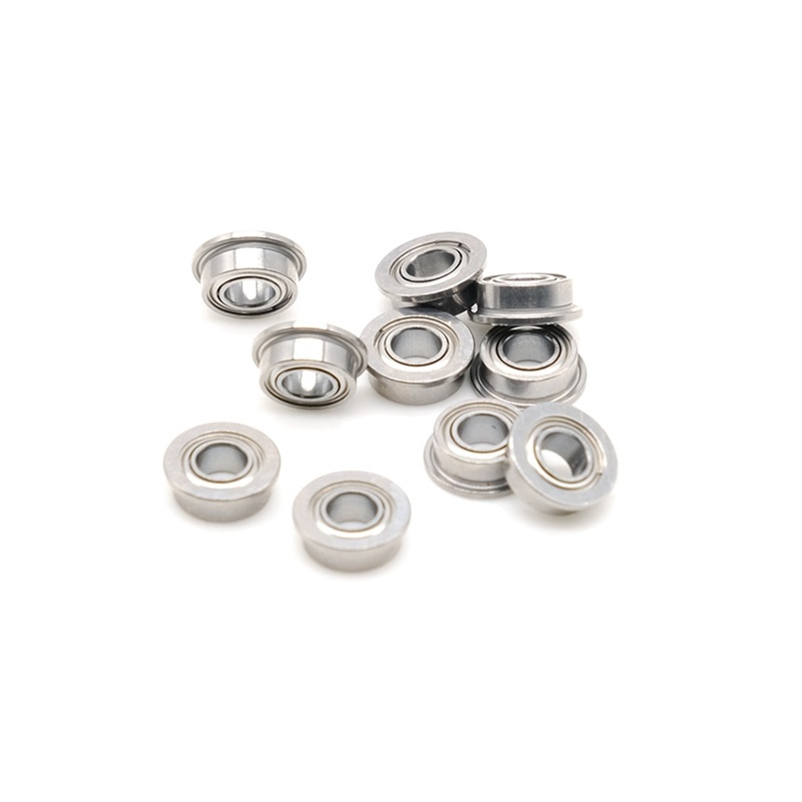 10Pcs MF63ZZ 3x6x2.5 Mm ABEC-7 Flange Bearings Deep Groove Ball Bearing MF63Z MF63 ,Quiet and Smooth