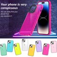 thumbnail image 3 of Funda transparente neón para iPhone 15, diseño retro vibrante y bonito para mujer, accesorios de los 80, funda protectora de cámara de silicona suave a prueba de golpes para iPhone 15 de 6.1 pulgadas, 3 of 8