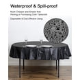 thumbnail image 2 of LAMINET Premium Disposable Tablecovers - SET OF 1 - BLACK - 84" Diameter, 2 of 2