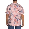 thumbnail image 3 of Kdxio Men's Hawaiian Shirt for Men Short Sleeve Shirt Tropical Plants Summer Casual Holiday Beach Button Down T-Shirts, 3 of 7