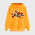 thumbnail image 2 of Busydd Hoodies for Women Graphic Fall Casual Loose Hooded Sweatshirt Fashion Drawstring Plain Hoodie Long Sleeve Shirts for Women Basic Pullover Tops with Pocket and Hood, 2 of 5