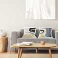 thumbnail image 3 of Stupell Industries Modern Curved Abstraction Square Decorative Printed Throw Pillow, 18 x 18, Set of 2, 3 of 6