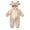 Khaki, variant on KAUOD Toddler's Baby Animal Outfit Little Boys Girls Romper Jumpsuit Cow Horn Ears Halloween Outfits Bbay Casual Cute Clothes