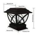 thumbnail image 2 of 1 Pack Solar Post Lights Outdoor, Solar Powered Fence Post Cap Lights, High Brightness Warm White LED Lighting Decor for Garden Deck Patio, 2 of 7