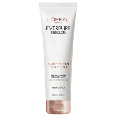 L'Oreal Paris EverPure Simply Clean Shampoo with Essential Oil Sulfates, 8.5 fl oz
