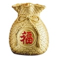 thumbnail image 1 of GROWTH TANK 2x Vase en Résine Pot de Fleurs Forme de Sac à Argent Accent Feng Shui pour Maison, 1 of 8
